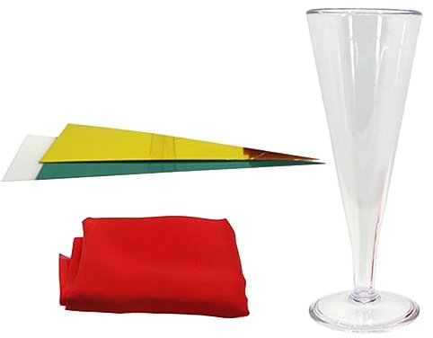 Farbwechselnder Trick Weinbecher aus Kunststoff, 1 Satz Bühnenrequisite