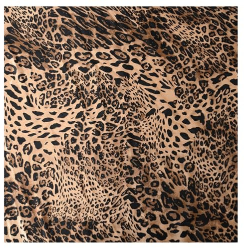 Wisafory Leoparden Stoff Meterware Patchwork Stoffe Paket Leopardenmuster Dekostoff Nähstoffe Polsterstoff Kleiderstoff Stoffbündel Quiltstoffe für DIY Handwerk Nähen Deko 100 * 150cm 6#