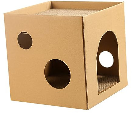 FRCOLOR Katzenhaus katzenmöbel Katzen möbel Katzenkratzer aus Karton Heimtierbedarf Spielzeuge Liegestuhl Kätzchenspielzeug Kätzchen Lagerung Brett greifen Hauskatze