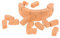 Vaguelly 30 Stück Simulierte Ziegelsteine Kinderspielzeug Mini-Gartenzubehör Mini-Blöcke Sandtisch-Spielzeug Mini-Sukkulenten-Ornament Gebäudeminiture Dekoration Für Kinder Kunst