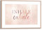 REINDERS Gerahmtes Bild, Inhale Exhale, Schlafzimmer, Poster, Wanddeko, Room Decor, MDF, Beige, 20x30cm