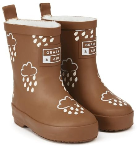 Grass & Air Toffee Brown Colour-Changing Kids Wellies, Unisex Childrens Welly Boots for Babies, Toddlers and Children (Toffee, UK Footwear Size System, Little Kid, Numeric, Medium, 11)