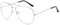 Lairesen Klassische kurzsichtige Entfernung Brille Metallrahmen klare Linse Myopie Brille für Männer Frauen (Silber, -150, Dioptrien)