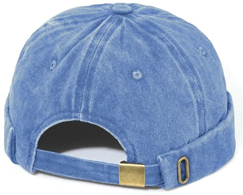 MESU Herren Docker Cap Brimless Hüte Arbeiter Sailor Cap Rolled Manschette Retro Beanie Hut