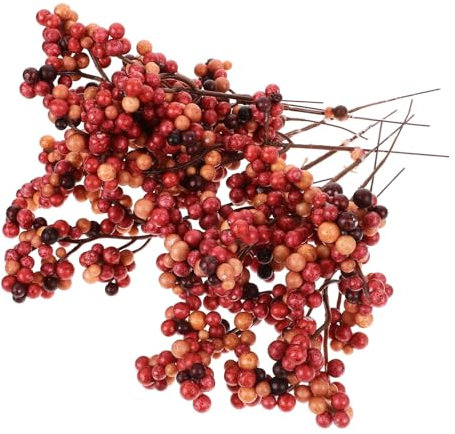 Ciieeo 12 Stück Weihnachtsgirlande Beeren - Künstliche Rote Beeren Für Weihnachten DIY Dekoration Ideal Für Festliche Anlässe & Wohnaccessoires