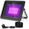 UV Schwarzlicht Strahler 50W, 395NM LED Schwarzlichtlampe IP66 Wasserdicht UV Fluter mit Stecker, Flutlicht für Glow Party, Disco, Bar, Blacklight Party