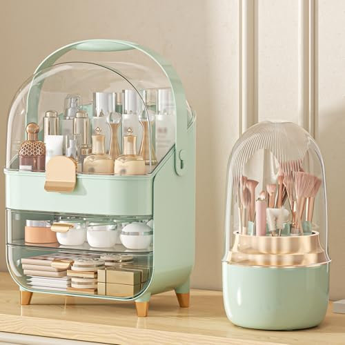Make-up-Organizer, Hautpflege-Halter, Badezimmer-Theken-Organizer, Aufbewahrungsbox, Kosmetik-Vitrinen, Teenager, Mädchen, Geschenke, trendige Sachen, Make-up-Organizer für Schminktisch, Kommode,