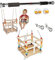 alles-meine.de GmbH 2 TLG. Set Gitterschaukel mit abnehmbaren Gurt + Türreck - Babyschaukel/Kinderschaukel - Leichter Einstieg ! - Schaukel aus Holz - mitwachsend & verstellb..
