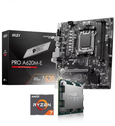 Pure Rock Slim 2 - Kit de actualización para placa base MSI PRO A620M-E (9700 x 8 x 3,8 GHz, placa base MSI PRO A620M-E, incluye control de funciones)
