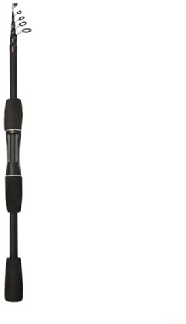 Aprilsunnyzone 1,5 m - 2,1 m tragbare Teleskop-Baitcast-Angelrute, Kohlefaser-Wurfrute, 2,5 kg Schnurgewicht, 2500 g Spannung, EVA-Griff