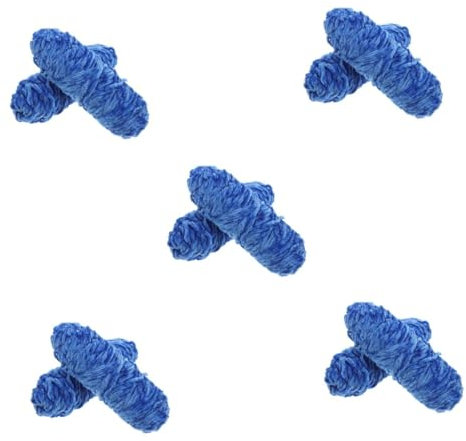 DIYEAH 5 Sätze Goldenes Samtgarn Strickdecke Strickgarn Selber Machen Häkelgarn Masse Dickes Häkelgarn Mehrzweckgarn Garn Zum Stricken Bequemes Häkelgarn Polyester Blue 2 Rollen * 5