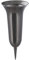 VOSTEEN 1x Grabvase 26 x 11,5 cm dunkelgrau - Vase Friedhof stilvoll und frostsicher - Blumenvase mit Sockel Friedhofsvase