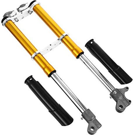 Luxshiny Mini Dirt Bike Suspension Fork Shock Absorber Front Fork Steel Plastic Parts Replacement for 49Cc Off-Road Motorcycles