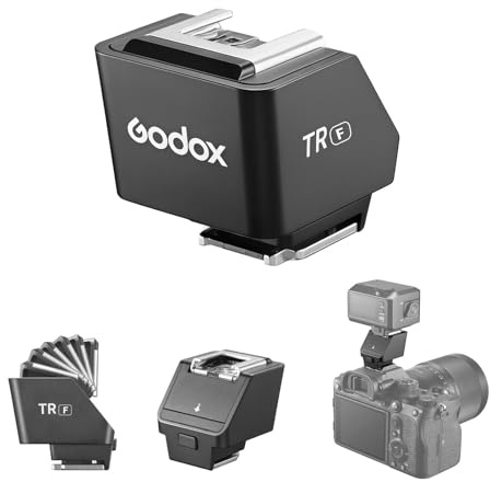 Godox TR TTL Hot Shoe Riser for Fujifilm Cameras,0-90° Angle Adjustment,30mm Height Increase, Supports Direct Flash & Bounce Flash, Perfect for Flexible Lighting in Photography