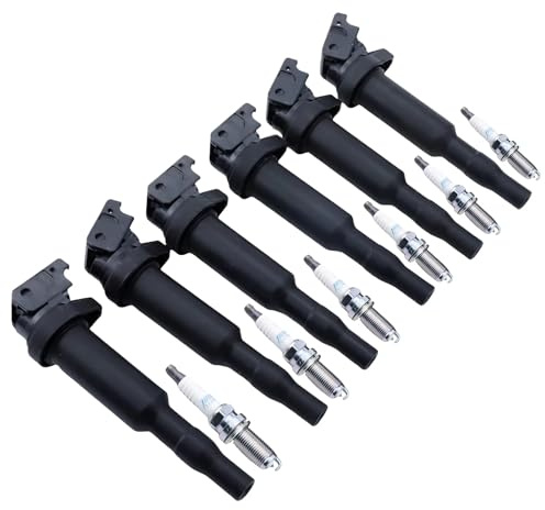Blockzündspule Kompatibel Mit Für 325i 328i 330i 525i 530i E81 F22 F23 E46 E90 F33 X3 E83 X5 6-teiliges Set Zündspule Für Zündkerze 0221504470 12137594937