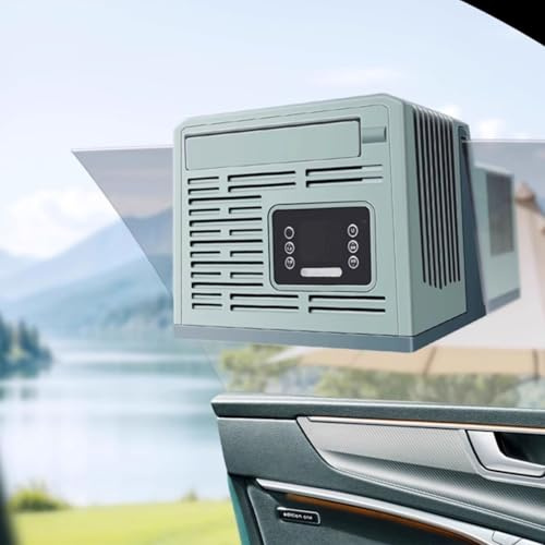 Climatiseur Voiture Réglage De La Vitesse Du Vent Sur 5 Niveaux Rafraichisseur D'air Silencieux Peut Être Fixé Directement Sur La Fenêtre De La Voiture(B)