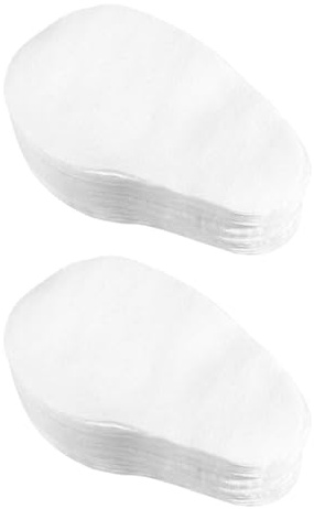 VILLCASE Parche Ocular en Forma de Mango 200 Piezas, Papel Ultrafino de Algodón Blanco, Almohadilla Ocular Portátil y Cómoda para Cuidado de Ojos Hogar y Uso de Belleza