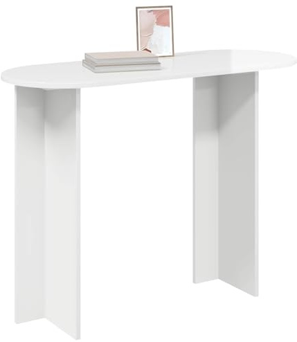 vidaXL Konsolentisch Hochglanz Weiß 100 x 39,5 x 75 cm Holzwerkstoff