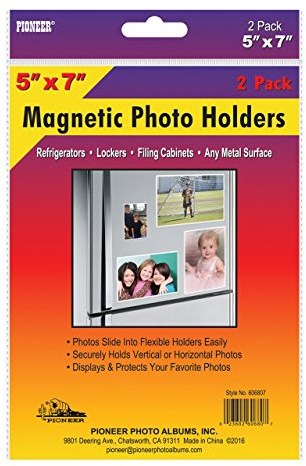 Pioneer 606807 Freez-A-Frame Fotoalbum, 12,7 x 17,8 cm, magnetischer Bilderrahmen