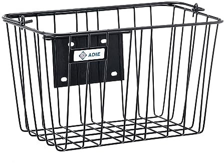 Adie Damen Front Wire Basket Korb, Schwarz, Nicht zutreffend