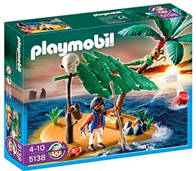 Playmobil - 5138 - Jeu de Construction - Ile déserte et naufragé