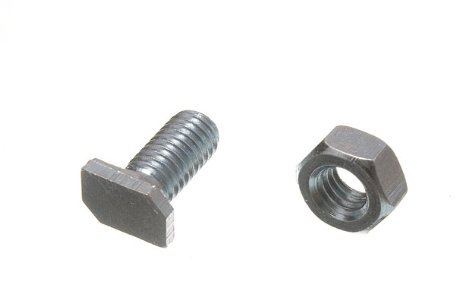 ALUMINIUM CROP HEAD GREENHOUSE NUTS AND BOLTS 6 MM X 12 MM (pack of 12)
