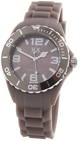 Haurex H2X Women's SG382DG2 Reef Luminous Water Resistant Grey Soft Rubber Watch