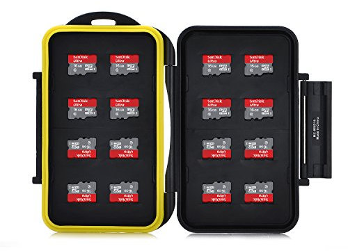King of Flash MCSD16 Water Resistant Seal Mass Storage Memory Card Case Holder for 16 x MicroSD Micro SDHC Cards