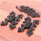 Pair of Black Butterfly Hinges - Vintage Cabinet/Cupboard/Door Fixings