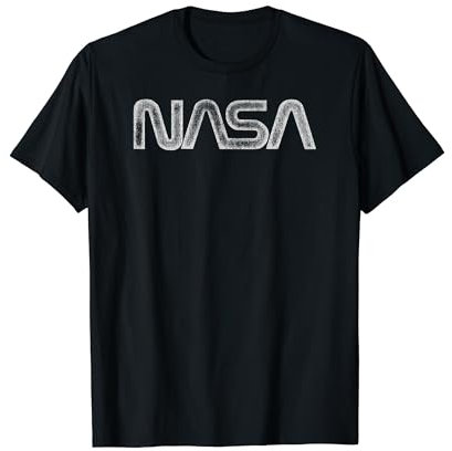 NASA Vintage Notleidende NASA Wurm Logo T-Shirt