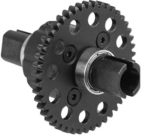 RC Differentialgetriebe, hochwertiges Kunststoff-Metall-Differentialgetriebe für Fahrzeug Zubehör, 46T Stahlgang, universell für RC-Fahrzeuge, Modelle und Hobbyprojekte
