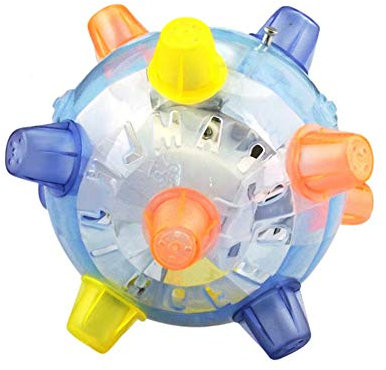 Hihey Blinkender Ball Hundespielzeug Ball Hundeball Pet LED Jumping Ball Spielball Musik Bouncing Toy Tanzen Ball für Hunde Katzen