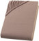 Exclusive Topper-Spannbettlaken | Bettlaken mit extra starkem Stoff 160 g/m² | Ideal für Boxspringbetten und Topper | OEKO-TEX® MADE IN GREEN | Topper 10cm Steghöhe | 140-160x200 cm - Nougatbraun