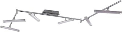 Lindby LED Deckenleuchte Pilou dimmbar (Modern) in Chrom aus Metall (6 flammig,) - Lampe Deckenlampe Küchenleuchte