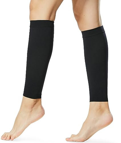 Beister 1 Pair Compression Calf Sleeves (20-30mmHg), Perfect Compression Socks for Running, Shin Splint, Medical, Pain Relief, Air Travel, Nursing, Cycling