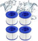 woejgo Pool Filter für Spa Filterpatrone Filter, Kartusche mit Schraubgewinde für Spa,Geeignet für Spa,Spa zubehör Ersatz Hot Pool Filterpatrone.(4pcs)