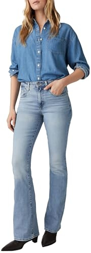Levi's Damen 726 High Rise Flare Jeans, Blue Wave Light, 24W / 30L