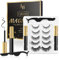 Magnetic Eyelashs Natural Look, Larbois 5 Paires Magnetic Eyelashes with 2 Tubes of Eyeliner Kit, Self Adhesive＆Reusable Fluffy Fake Eyelashes Set and Waterproof&Long Lasting, No Glue Needed-01