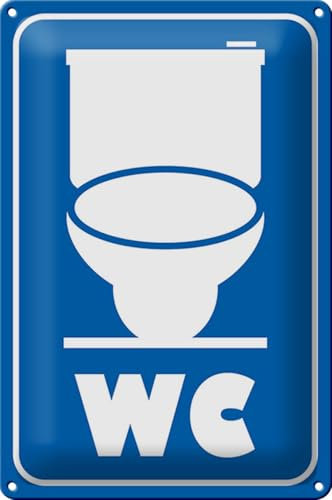 FEMER Blechschild Hinweis 20x30cm WC Piktogramm Toilette