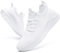 CAIQDM Scarpe Donna Running Sneakers Eleganti Ginnastica Sportive Tennis Scarpe Outdoor Respirabile Sportiva Corsa Fitness Casual Jogging Calzature Bianco EU 37