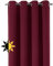 BEAUTEX Verdunkelungsgardine mit Ösen, Blackout Ösenschal Blickdicht abdunkelnd, Größe und Farbe wählbar (Breite: 140 cm, Höhe: 175 cm, Bordeaux)