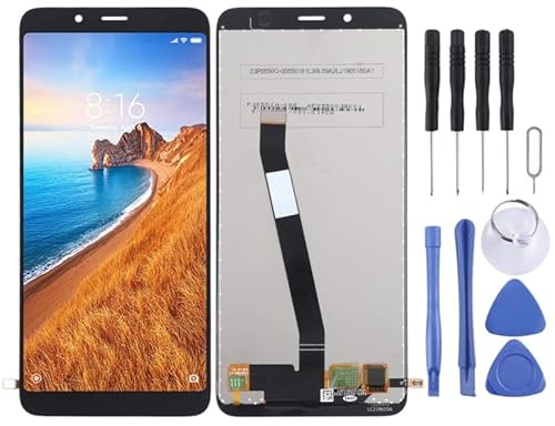 Pantalla LCD de teléfono móvil Pantalla TFT LCD para Xiaomi Redmi 7A con digitalizador de Montaje Completo (Negro) Parte de reparación
