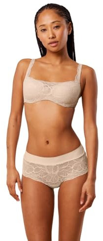 Triumph Damen Body Make-Up Illusion Lace Balconette Bra, Nude BEIGE, 80E