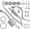 Polmo Schalldämpferset Auspuffanlage Auspuff für Yaris 2 II XP9 2005-12/2012 1.0