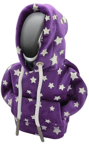 deemars Cambio Marcia, Cambio Cambio Di Marcia, Buffo Pullover Per Cambio Di Marcia, Gadget Carini Interni Per Automobili a Caldo Invernale, Accessori Per Auto Universali (Fluorescent star/Purple)