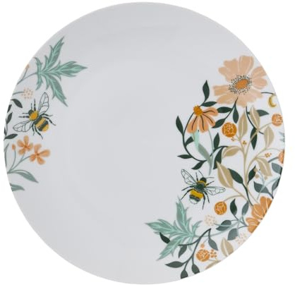 Ulster Weavers Bienenteller (27,1cm) Porzellan Tischdekoration Speiseteller Blumenteller Frühjahr/Sommer Blumengeschirr Mehrfarbig Hummel Geschenk