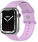 EAZY CASE Sport Armband kompatibel mit Apple Watch 42mm 44mm 45mm 46mm 49mm verstellbares Ersatzarmband aus Silikon Sport Loop für Apple Watch Serie 10 9 8 7 6 5 4 3 2 1 SE Ultra Damen Herren Lavendel