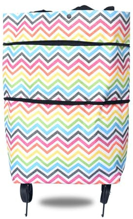 Carrello della spesa pieghevole Borsa della spesa portatile Carrello della spesa portatile riutilizzabile per salire le scale con ruote