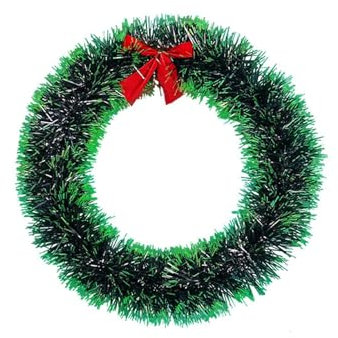 Sunfashion Großer Weihnachtskranz,Kranz Weihnachten Türkranz Weihnachten Außen Blumenring Kunstkranz Türkranz Kranz Deko