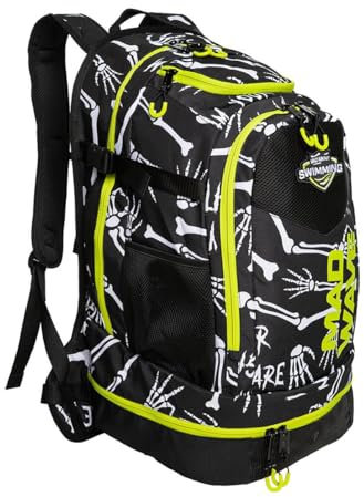 Mad Wave Lane Rucksack, 32 l, Schwarz, Schwarz , One size